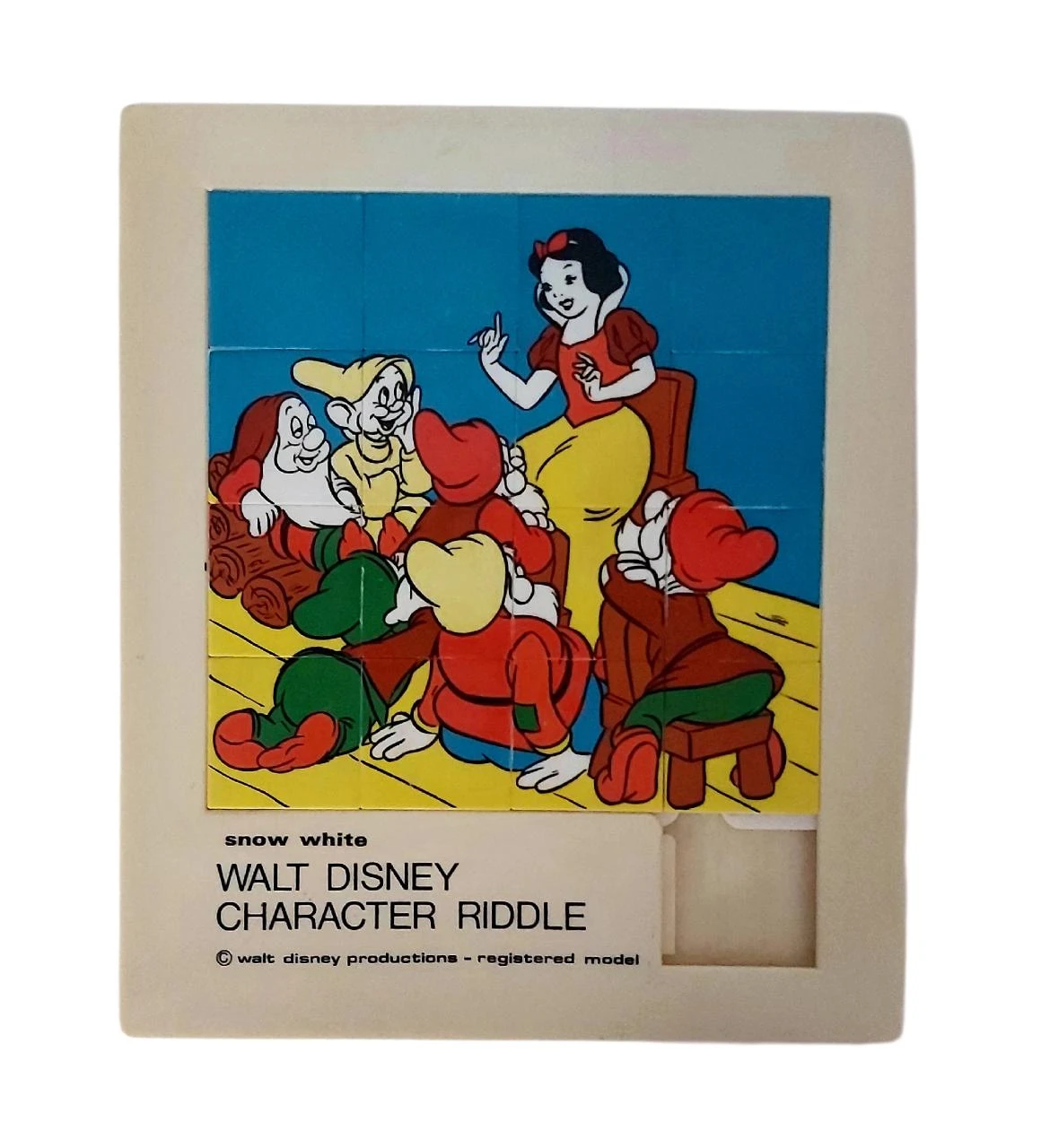 ​Blanche-Neige Disney Ancien Jeu de Taquin / Puzzle Riddle